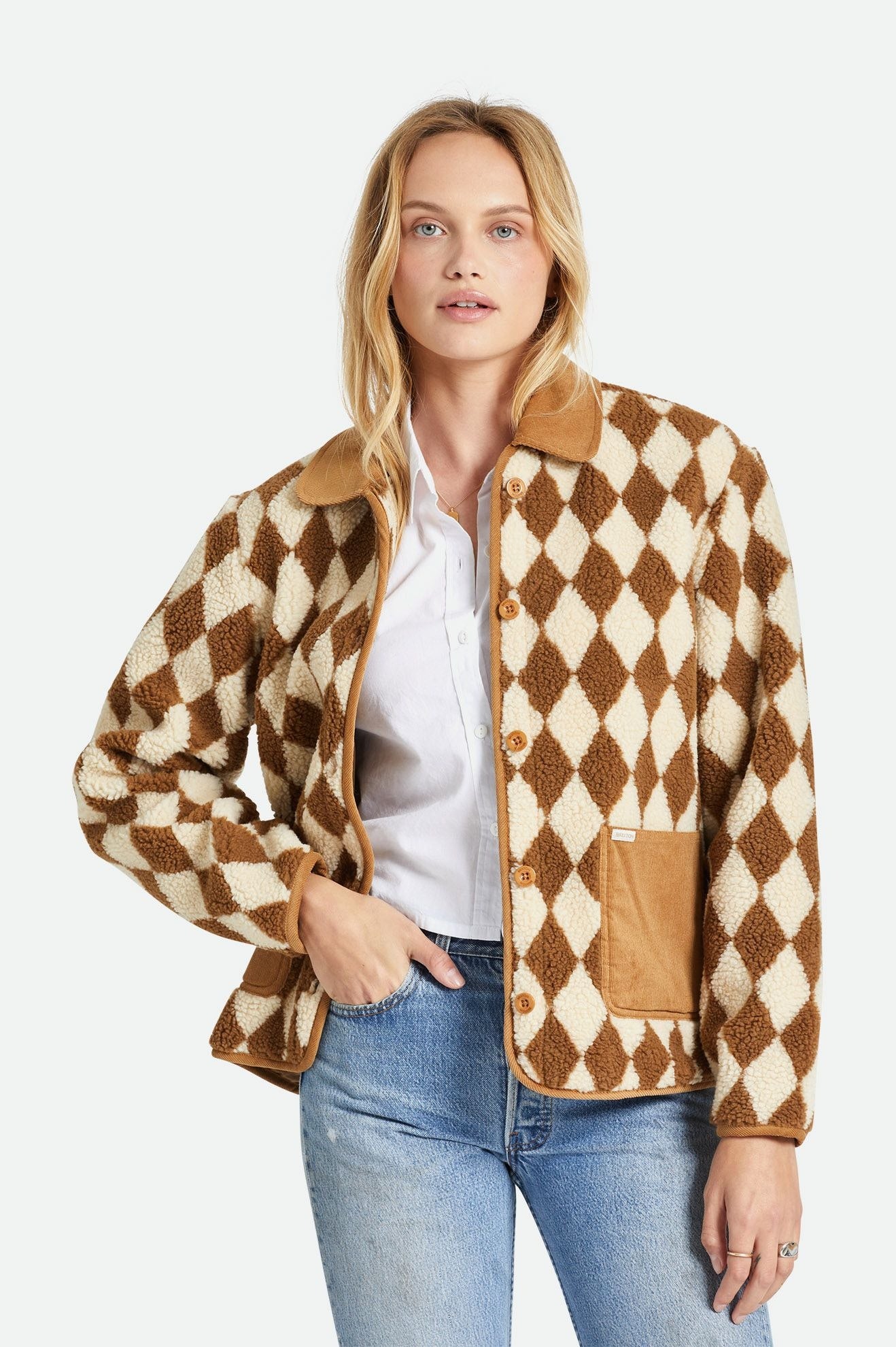 Wylie Sherpa Jacket - Washed Copper - Image 3