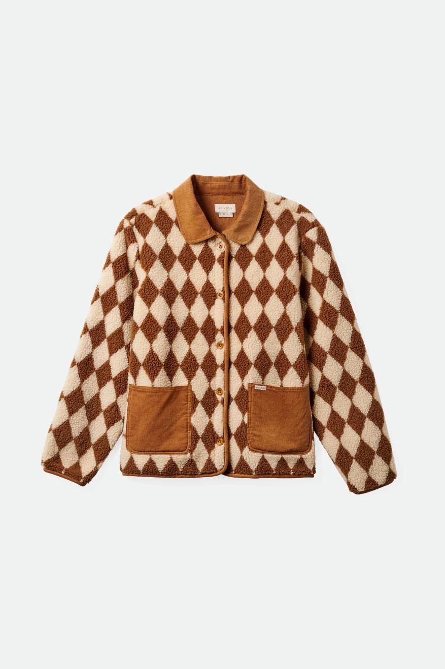Wylie Sherpa Jacket - Washed Copper - Image 2